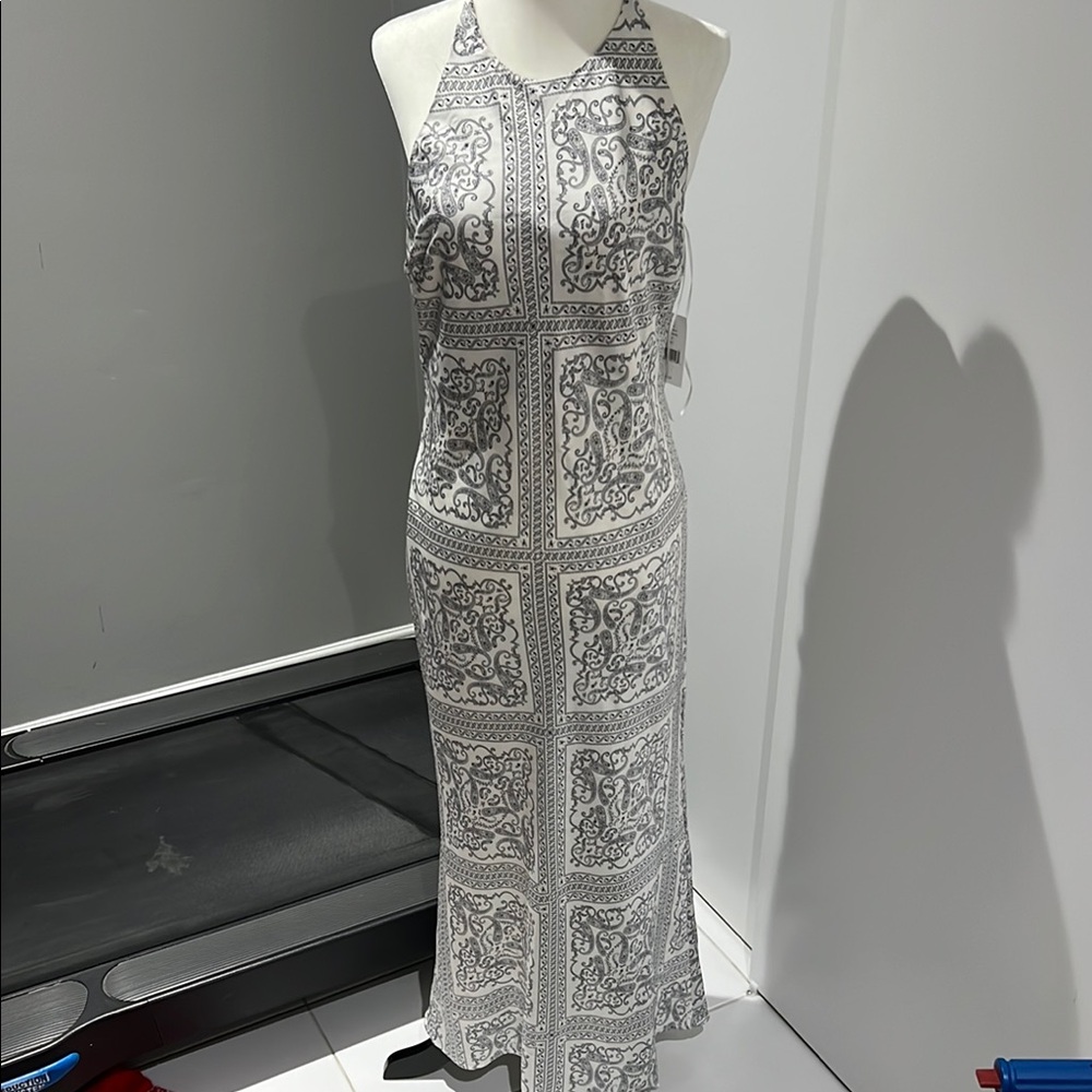 Gray Maxi Dress with Elegant Flow